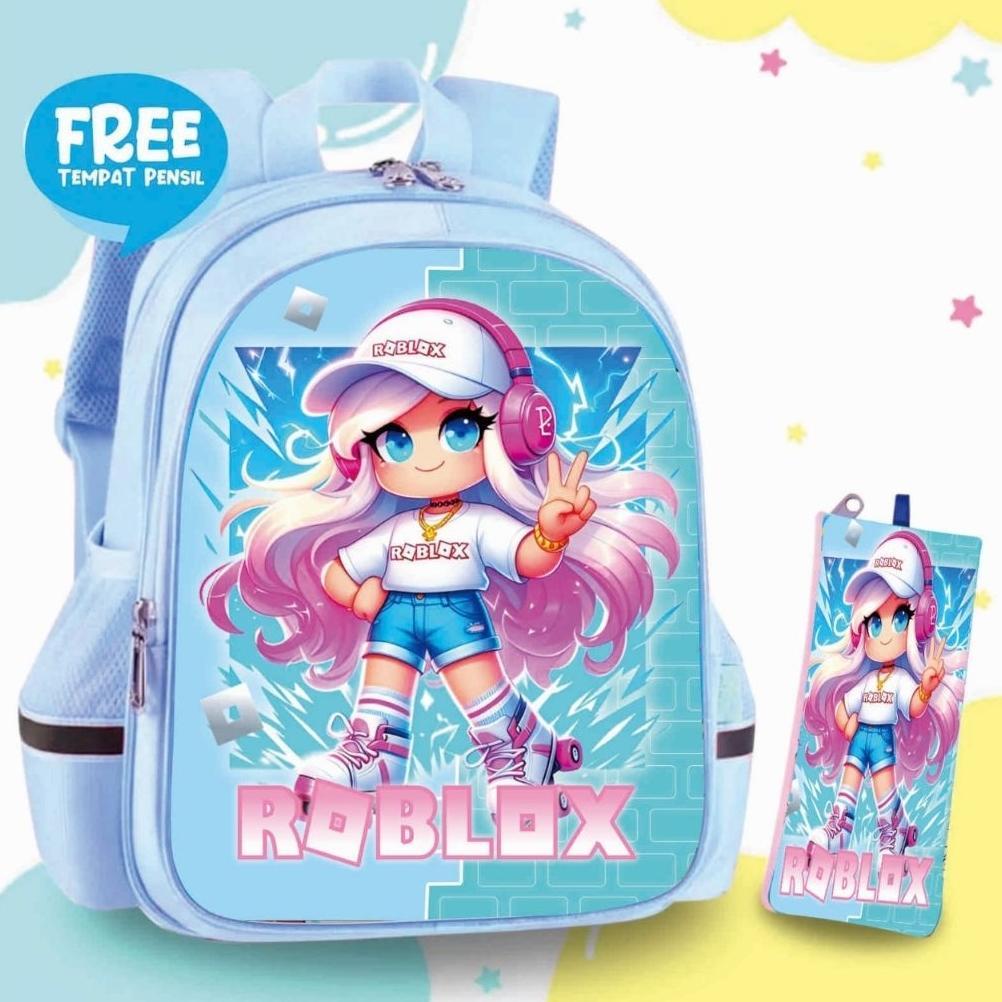 DISKON TAS RANSEL ANAK PEREMPUAN ROBLOX TERBARU BUAT ANAK TK/SD
