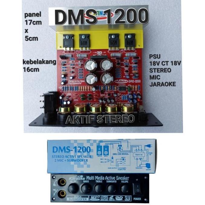 KIT PCB AKTIF AKTIVE AMPLIFIER ECHO MIC SUBWOOFER KARAOKE SUBW STEREO
