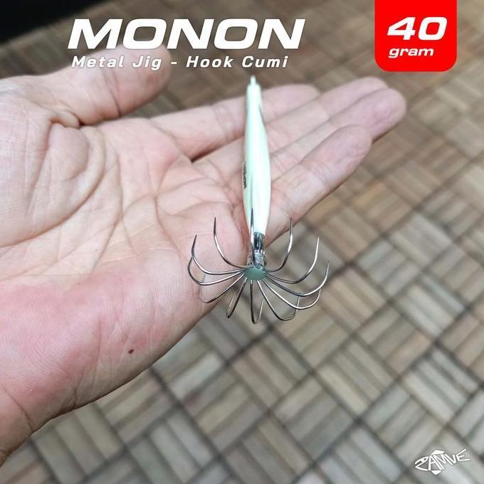 Metal Jig FULL GID Untuk Cumi | Metal Jig Zamve Monon 40Gr | Umpan Cumi Bukan Egi | Metal JIg Cumi (