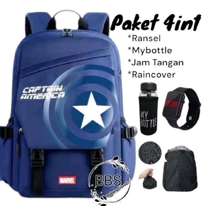 DA51 - tas sekolah anak ironman capten spiderman ransel.anak laki laki tk sd
