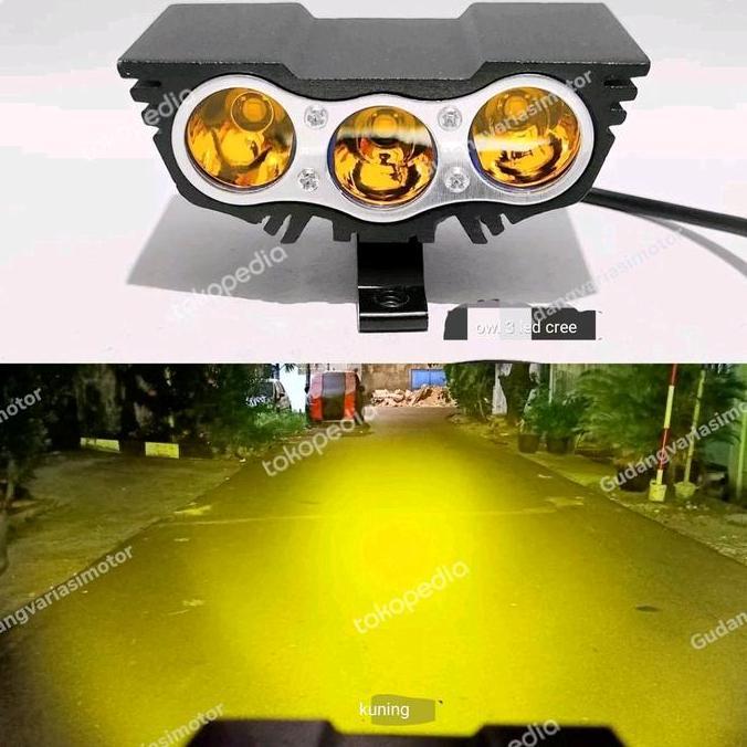 NEW lampu tembak sorot owl cree 3 led