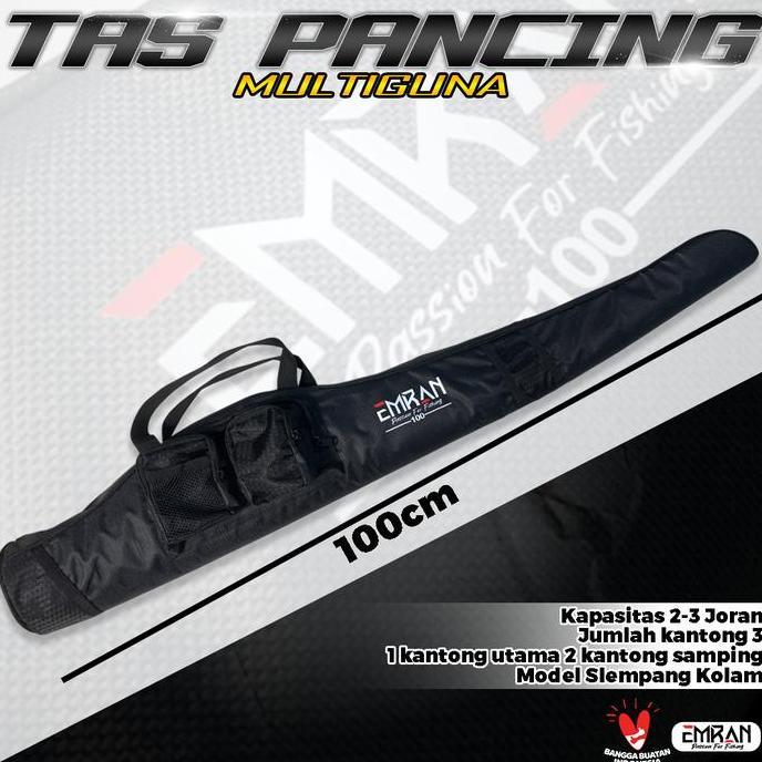 Tas Joran Pancing Emran Multiguna 100 Cm Joran Casting Spinning Jigging Galatama (TERBAIK) (TERBARU)