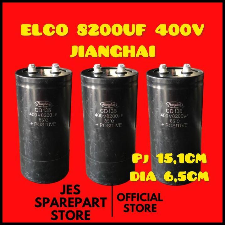 BEST DEAL ELCO 8200UF 400V JIANGHAI 