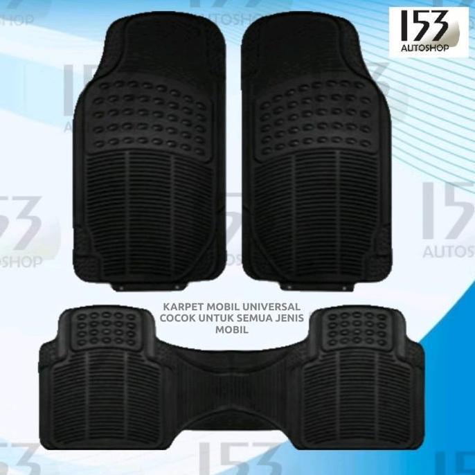 Karpet Mobil Universal Warna Hitam Abu Cream