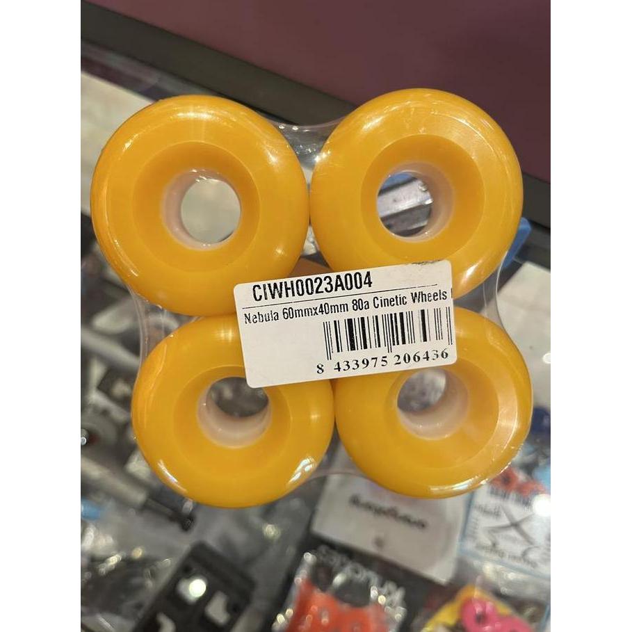 Cinetic Wheels Nebula 60mm 78A 80A 82A Wheels Pack. Roda Skateboard Cruiser Surfskate. Asli dan orig