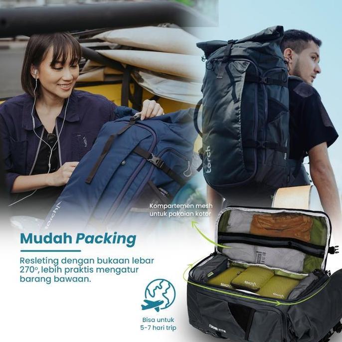Torch Tas Ransel - Travel Backpack Anti AIr Fujisawa