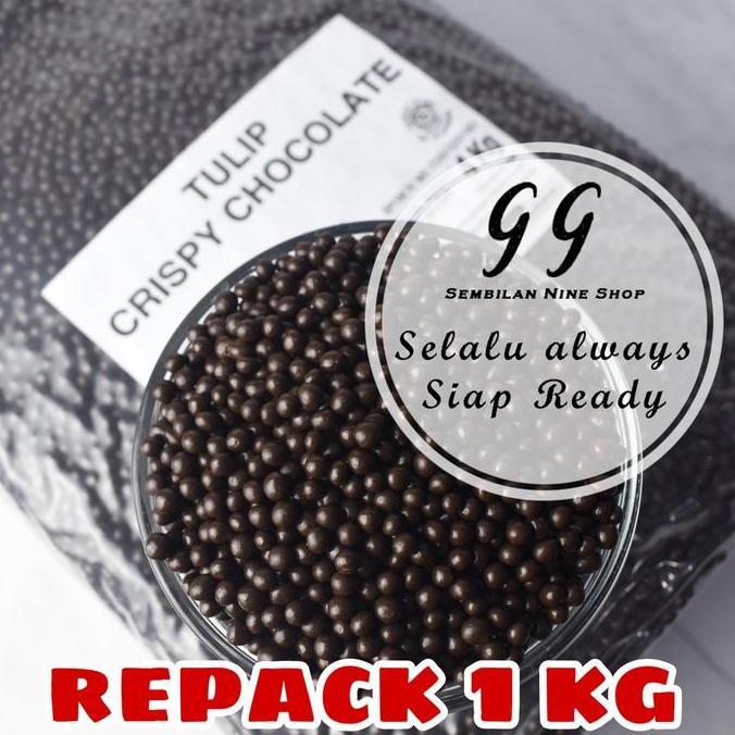 Tulip 1 KG CRISPY Chocolate CrispyBall Pearl Dark Cokelat Coklat Krispi