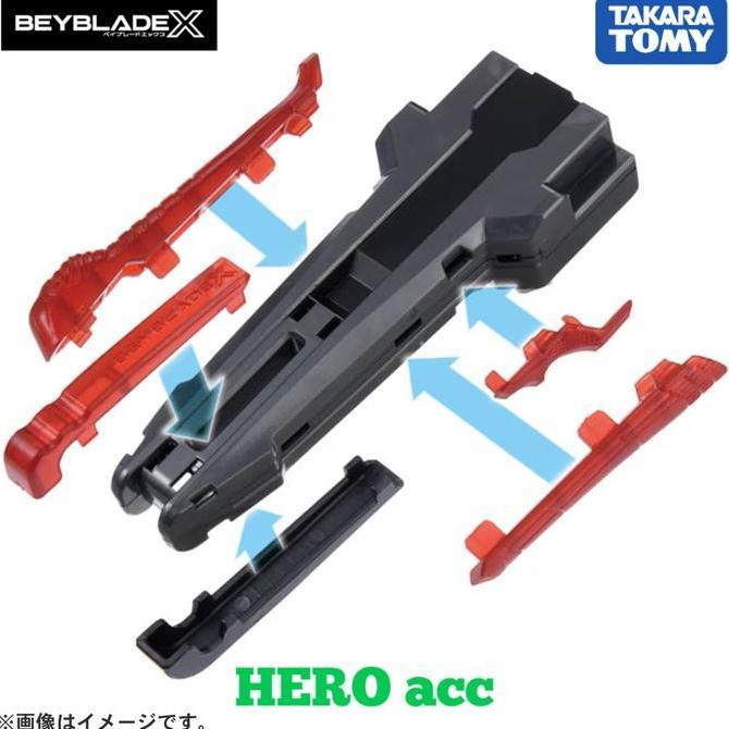 Beyblade X Red Rubber Grip Accesoris For Grip Launcher Original TAJARA TOMY (TERBAIK) (TERBARU) (TER