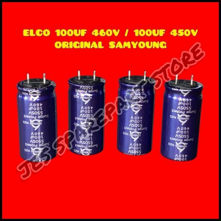 HOT DEAL ELCO 100UF 460V / 100UF 450V / 82UF 450V / 68UF 450V ORIGINAL SAMYOUNG