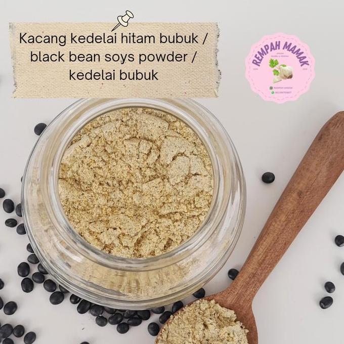Kacang kedelai hitam bubuk 1kg / black bean soys powder / kedelai bubuk