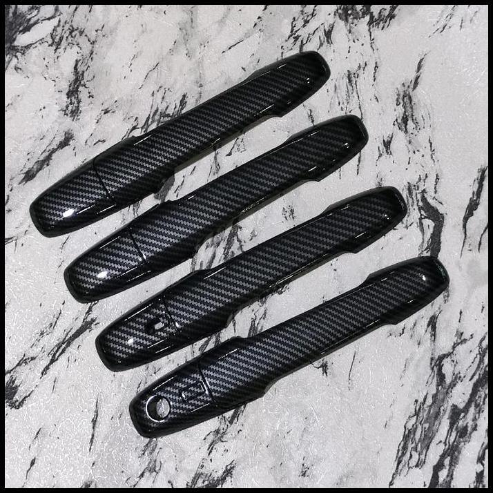 DISKON COVER HANDLE PINTU MOBIL TOYOTA AGYA 2023 CARBON 