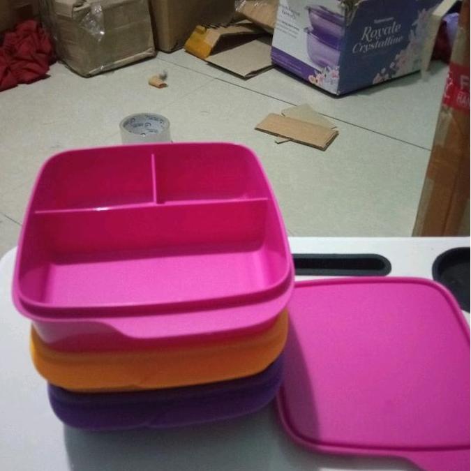 Tupperware tempat makan bersekat 1pcs UK 550ml original Kitchenware