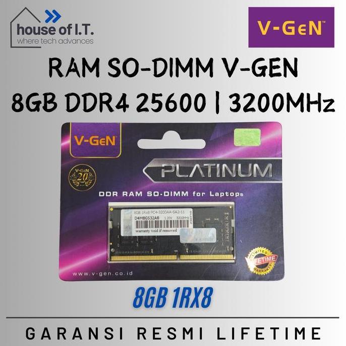 RAM Sodimm VGEN 8GB DDR4 3200MHz - VGEN RAM Sodimm 8GB DDR4 3200MHz - Sodimm 8GB DDR4 3200MHz - V-GE