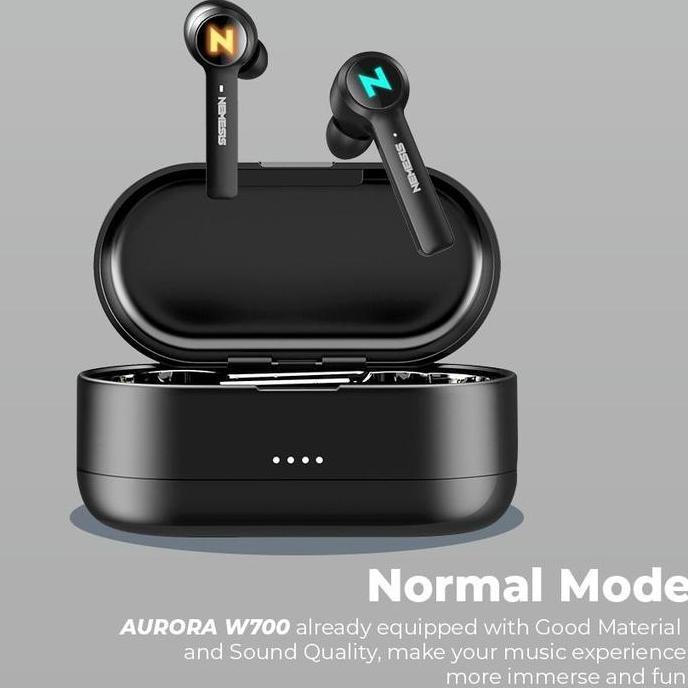 NYK W700 Aurora Gaming TWS Wireless Bluetooth Earphone Nemesis (TERBAIK) (TERBARU) (TERMURAH)