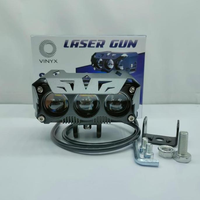 Promo Lampu Tembak Led Sorot SQL 3 Mata Premium Vinyx High Low Satuan Diskon