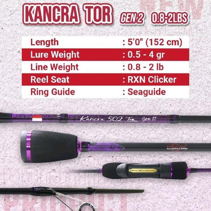Relix Nusantara Joran Kancra Tor Gen 2 | 2lbs & 5lbs Relix Nusantara Joran UL (TERBAIK) (TERBARU) (T