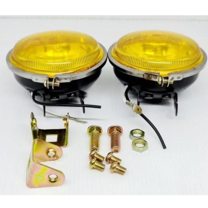 Promo Lampu Tembak Kabut Bulat Lampu Sorot Foglamp Bulat Universal Motor Mobil foglamp Diskon
