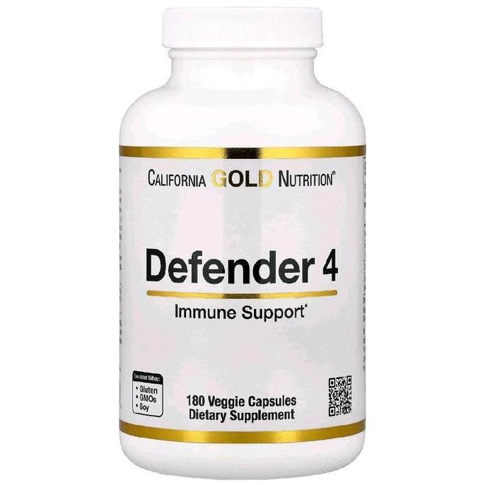 TERMURAH - California Gold Immune 4 // Defender 4 - 180 veg caps || Immune System Support