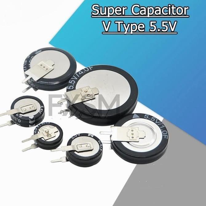 Super Capacitor V Style Vertical Double Layer Super Capacitor Kapasitor MURAH