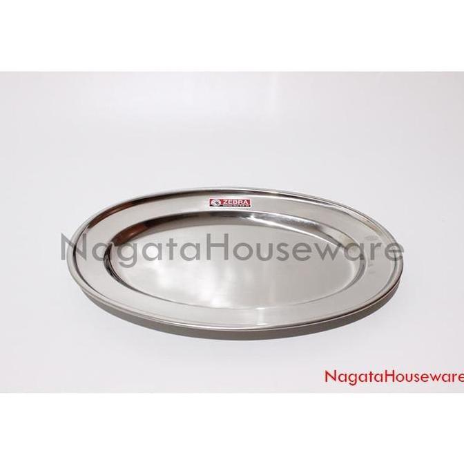 Piring Oval Stainless / Piring Oval Zebra / Piring Oval Stenlis Oval Plate Zebra 121036
