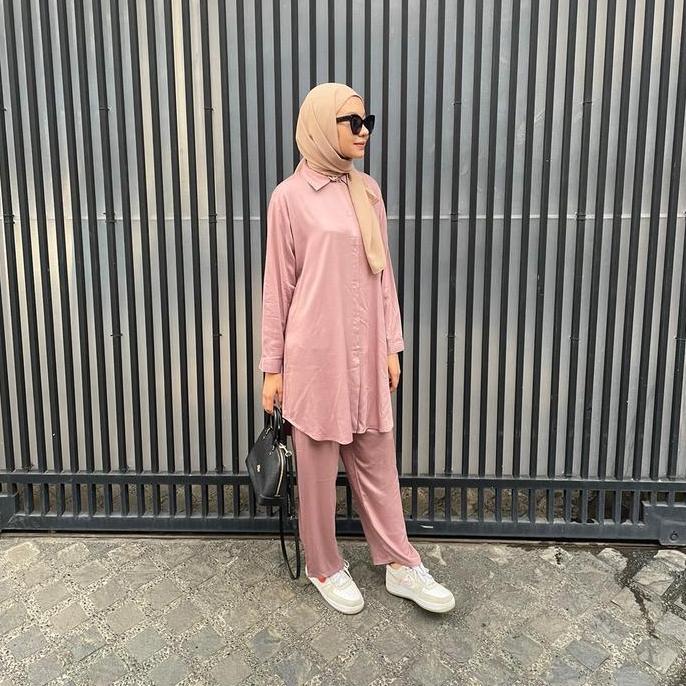 ONE SET/STELAN TUNIK SUPER JUMBO LD 130