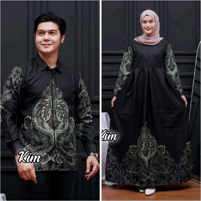 Baju Lebaran Couple Gamis Couple Suami Istri Sarimbit Lebaran 2026