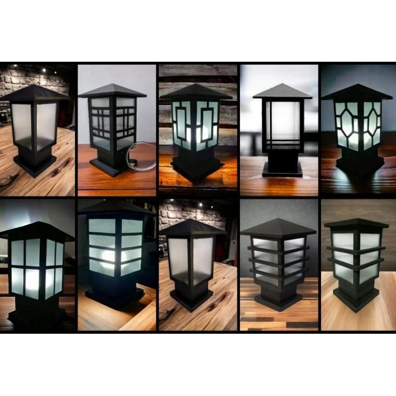 lampu pilar, lampu pilar taman, lampu pilar outdoor, lampu pilar minimalis, lampu pilar klasik