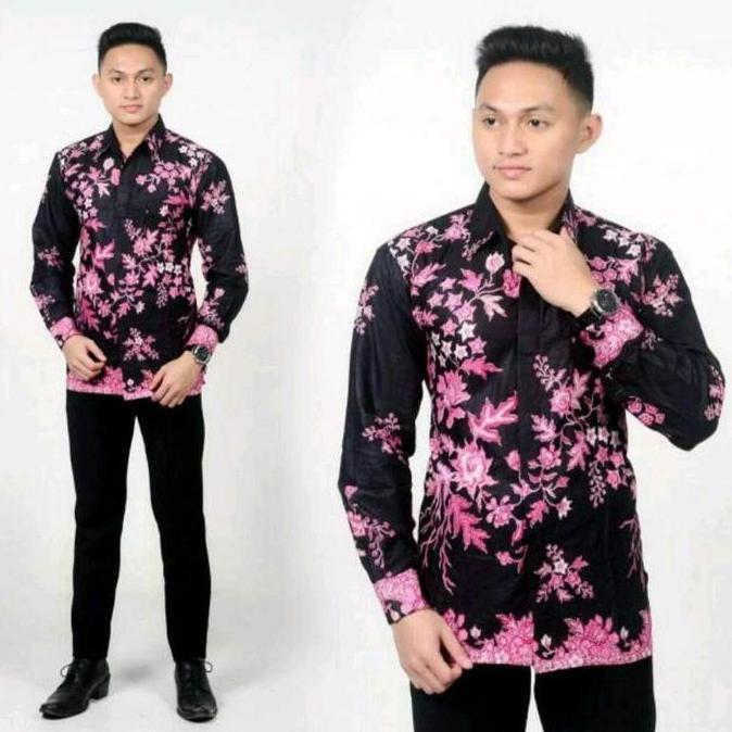 Batik keluarga - batik terbaru - batik warna pink - batik keluarga terbaru - kemeja batik - hem bati