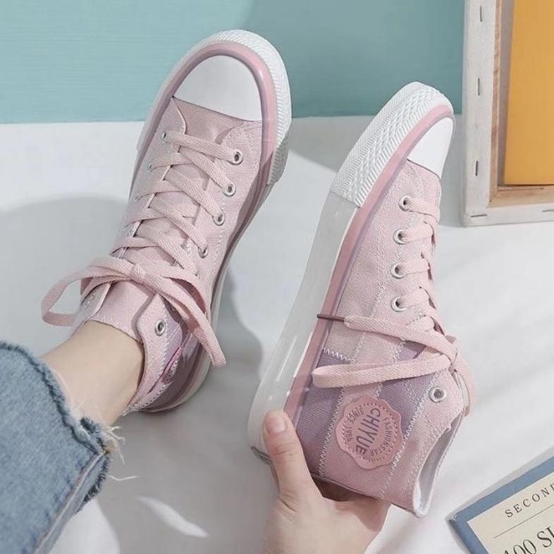 SEPATU SNEAKERS KANVAS WANITA KOREA IMPORT 100%