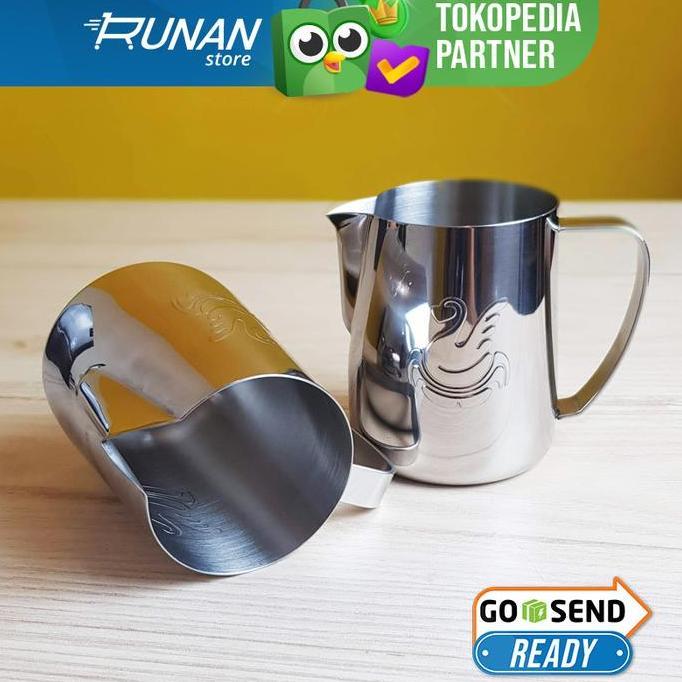 Milk Jug Lancip 600ml - Jug Susu Lancip Barista NOT jibbi jug - White