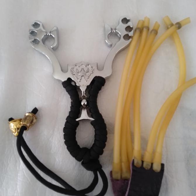 alat berburu hunting ketapel slingshot high quality stainless steel (TERBAIK) (TERBARU) (TERMURAH)