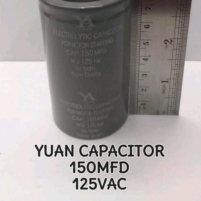 Yuan Capacitor kapasitor 150 UF micro 125 Volt CAPACITOR CD60 125V RESTOCK