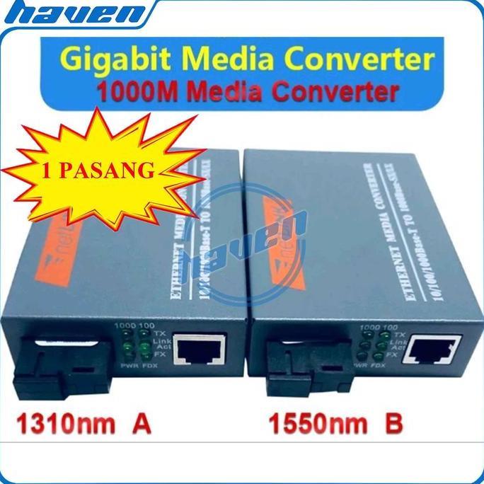 DF194 - Netlink HTB-GS-03 Gigabit Media Converter RJ45 FO Netlink Gigabit