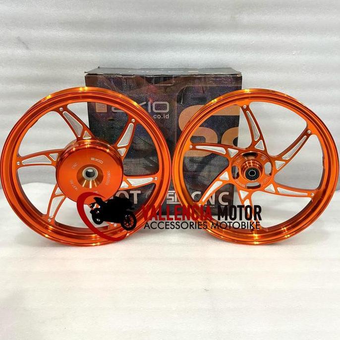 Terlaris Velg Axio Sixstar Vario110/125/150/ Beat/Scoopy/Genio/Spacy Ring 14 Velg Axio P6 Sixstar