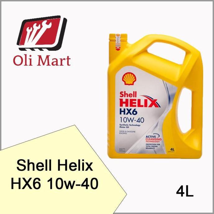 Oli Mesin Shell Helix Hx6 10w40/ Oli Shell Helix HX6 10w-40