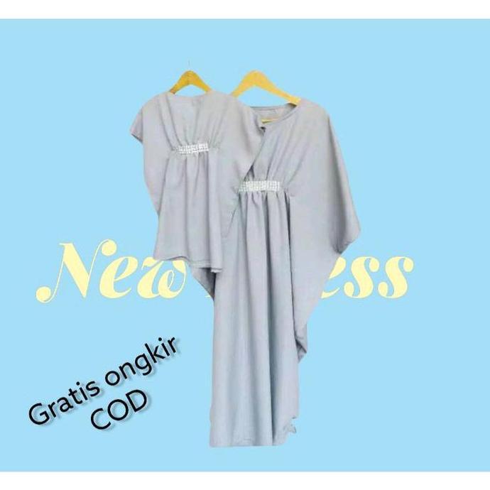 kaftan lebaran couple ibu dan anak/baju kaftan terbaru couple polos mewah