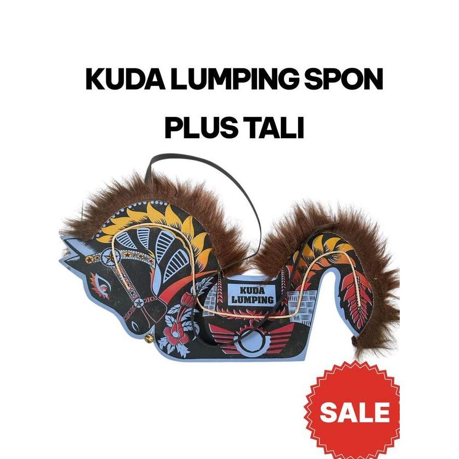 Limited Mainan Anak Kuda Lumping Bahan Spon Dengan Tali Panjang