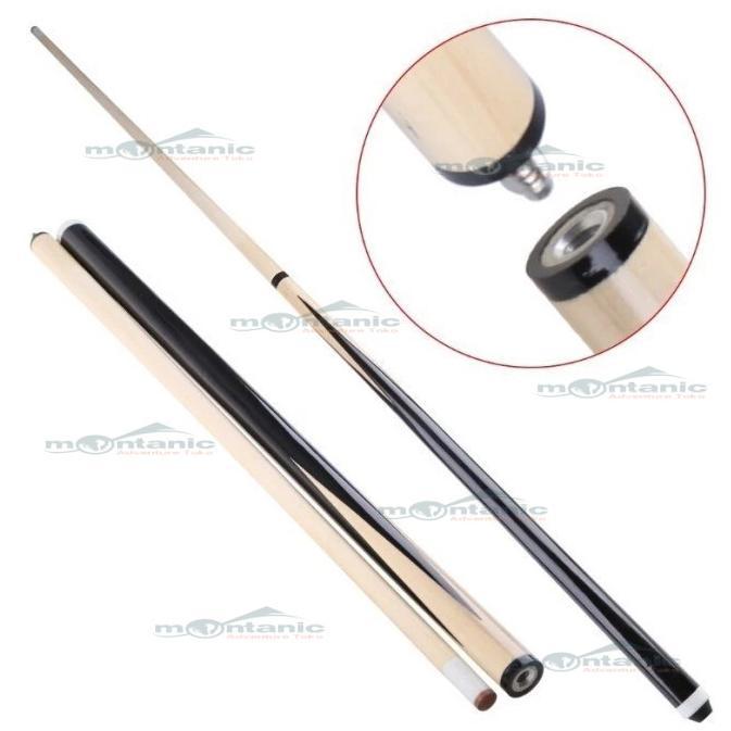 PROMO TERBARU TONGKAT BILIAR 57" 1/2 UJUNG 12.5MM PERMAINAN LATIHAN KOLAM KAYU STIK BILIAR - STICK B