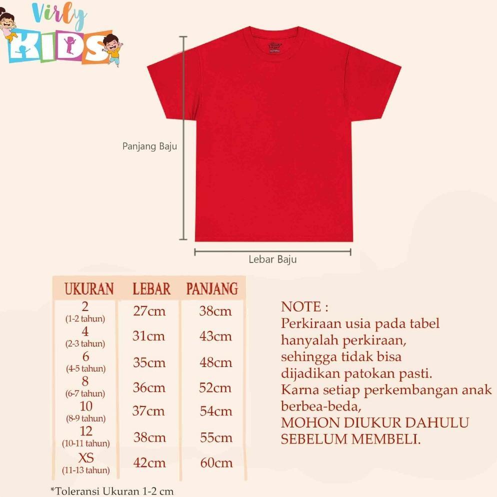 NEW VIRLY KAOS BAJU ANAK COUPLE KAKAK ADIK SARANGHEO  KATUN ANAK COWOK CEWEK UNISEX COMBED 30S
