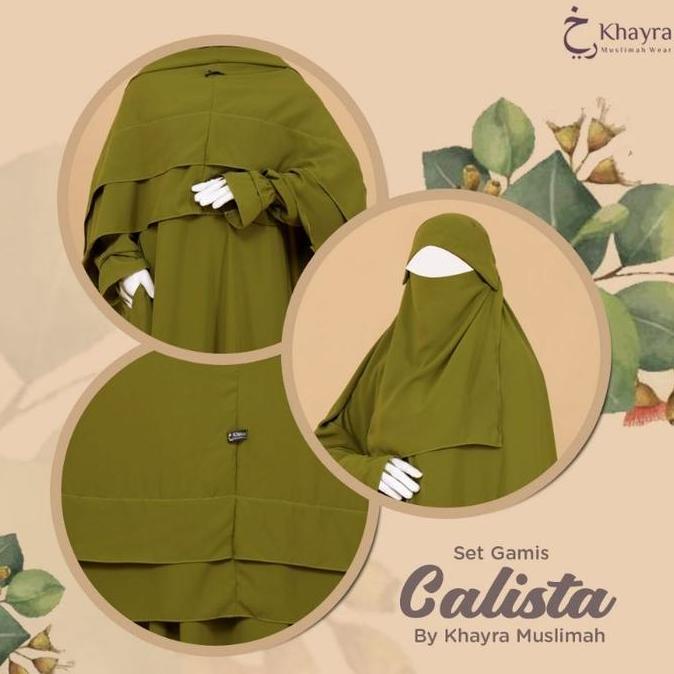 Set Gamis Calista Syari By Khayra Muslimah