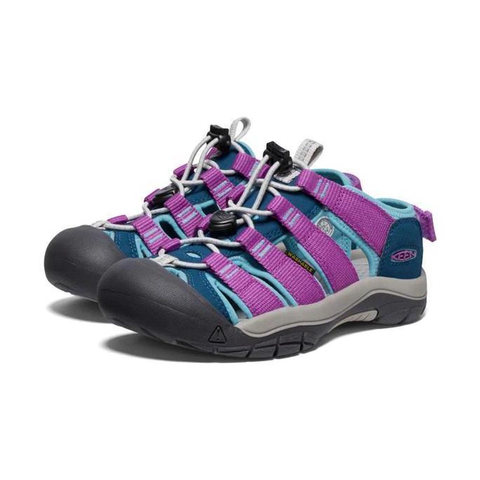 Gratong Sandal Anak Keen Newport Boundless Kids - Legion Blue/Willowherb