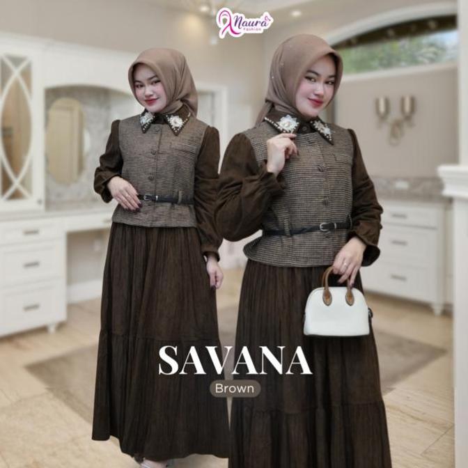 Savana Dress - Gamis Vest Panjang Muslim Wanita