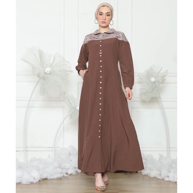 BY DIDEN GO Gamis Special Series Brokat Kancing Seribu Best Seller ANDARA DRESS