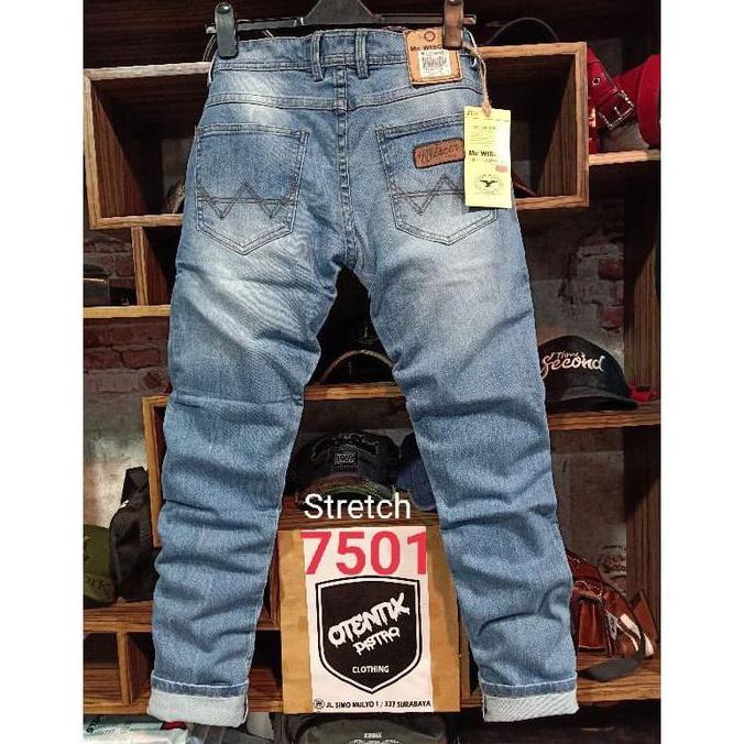 DA53 >> Celana Jeans Pria panjang Mc Wiscer Skinny Slim Fit Panjang melar/ Celana Jeans Panjang Wisc