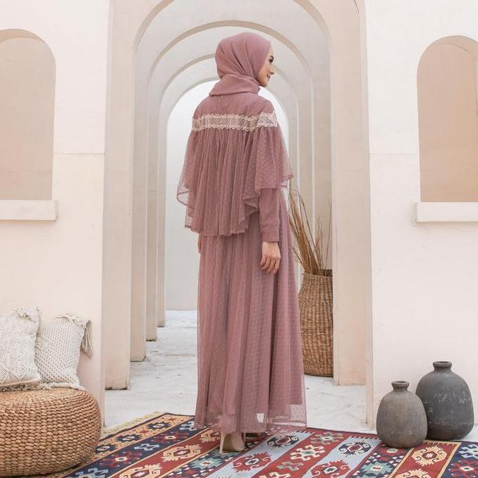 Syamaita Orinal Arabelle Dress Busui dan wudhu friendly Gamis Muslim Wanita