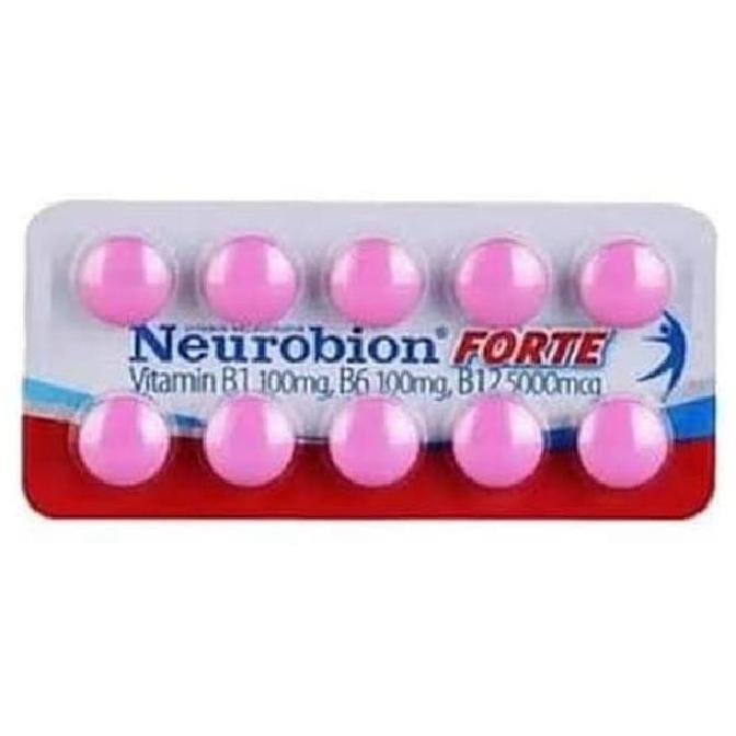 NEUROBION FORTE VITAMIN B1, B6, B12 ISI 10 TABLET / NEUROBION PINK