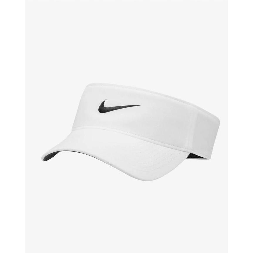 Nike Dri-FIT Ace Swoosh Visor White Putih FB5630-100 Topi Original