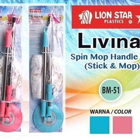 gagang pel spin mop lion star spin mop handle