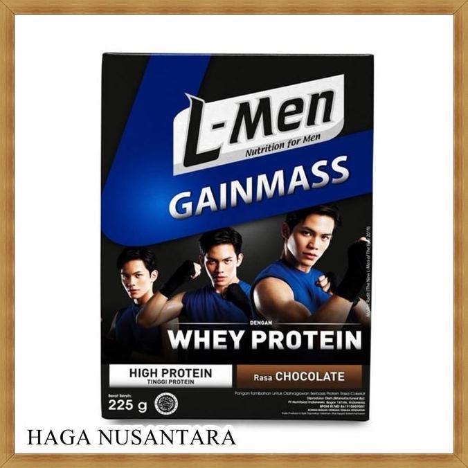 L-MEN Gain Mass Gainmass Chocolate Cokat Whey Protein 225 g