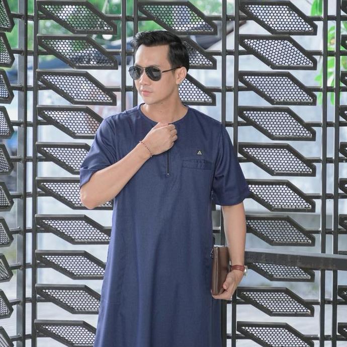 Gamis Pria Dewasa Premium AHSAN Jubah Pria Harian Jubah Oblong - Katun Madinah